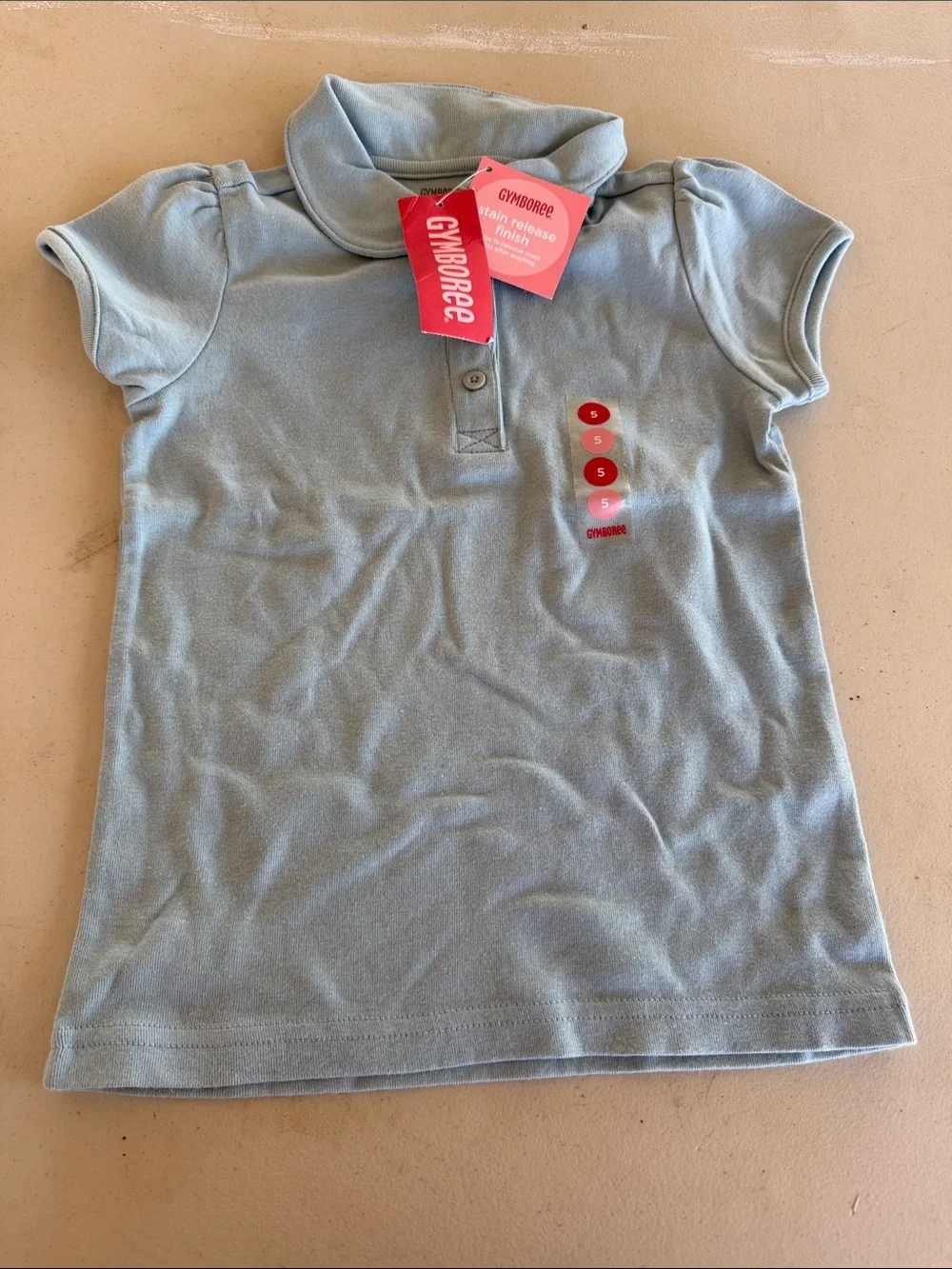 NWT Gymboree Girls Uniform Ruffle Polo